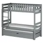 HARVEY 90x200 grey bunk bed Lano Furniture
