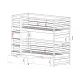LOFT 80x160 white bunk bed Lano Furniture LOFT 80x160 white bunk bed Lano Furniture