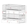 LOFT 90x200 white bunk bed Lano Furniture