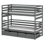 LOFT 80x180 graphite bunk bed Lano Furniture