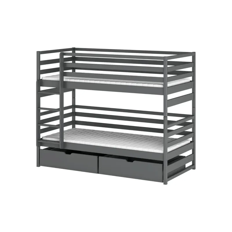 LOFT 90x190 graphite bunk bed Lano Furniture