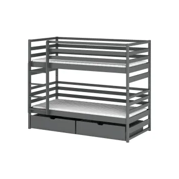 LOFT 90x200 graphite bunk bed Lano Furniture