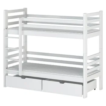 PATRYK 80x160 white bunk bed Lano Furniture