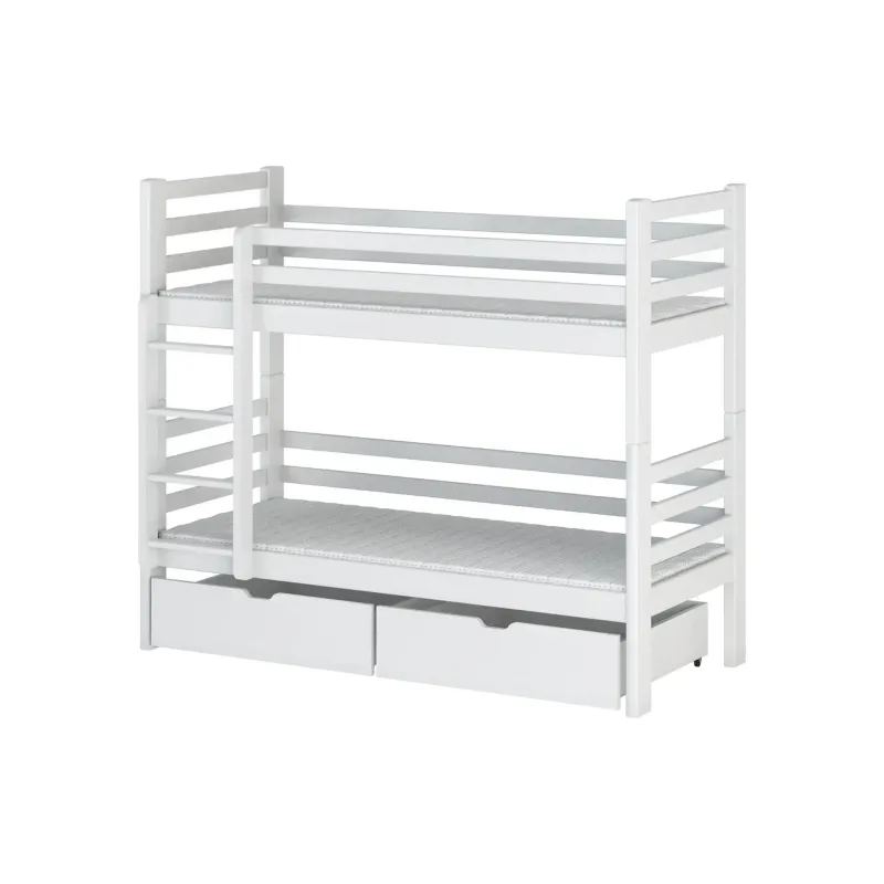 PATRYK 80x180 white bunk bed Lano Furniture