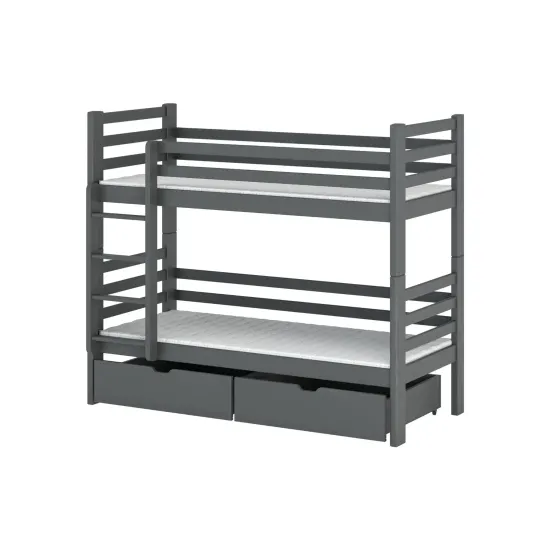 PATRYK 80x160 graphite bunk bed Lano Furniture PATRYK 80x160 graphite bunk bed Lano Furniture