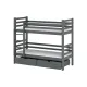 PATRYK 80x200 graphite bunk bed Lano Furniture PATRYK 80x200 graphite bunk bed Lano Furniture