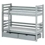 PATRYK 80x180 grey bunk bed Lano Furniture