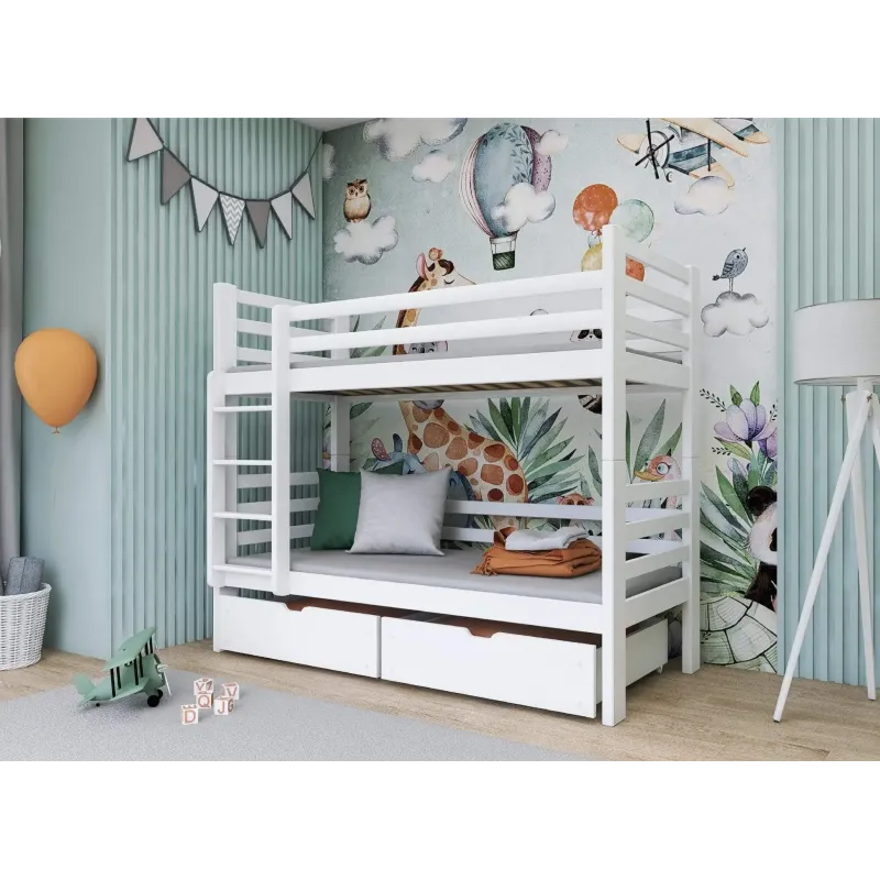PATRYK 80x200 grey bunk bed Lano Furniture