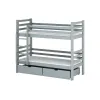 PATRYK 90x190 grey bunk bed Lano Furniture