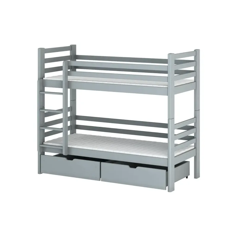 PATRYK 90x190 grey bunk bed Lano Furniture