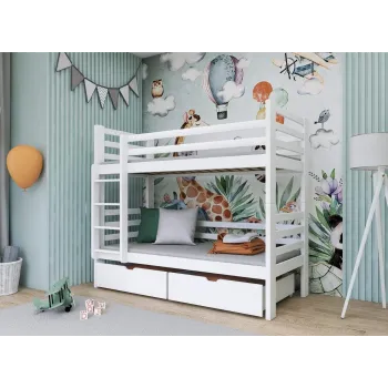 PATRYK 90x190 grey bunk bed Lano Furniture