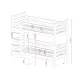 PATRYK 90x190 grey bunk bed Lano Furniture PATRYK 90x190 grey bunk bed Lano Furniture