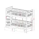 TEZO 90x200 white bunk bed Lano Furniture