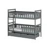 TEZO 80x160 graphite bunk bed Lano Furniture