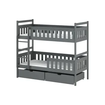 TEZO 90x190 graphite bunk bed Lano Furniture