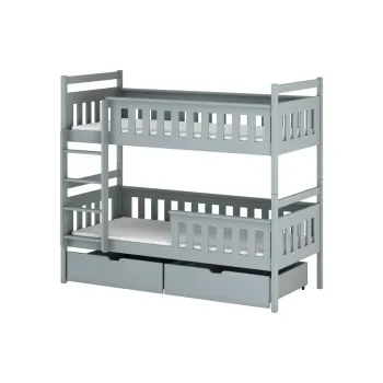 TEZO 80x160 grey bunk bed Lano Furniture