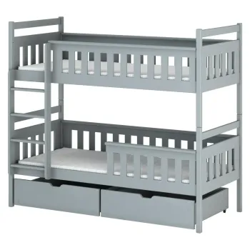 TEZO 80x200 grey bunk bed Lano Furniture