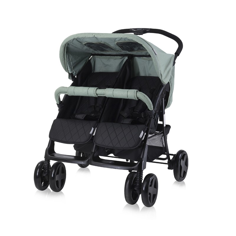 BABY STROLLER TWIN GREEN BAY+BAG