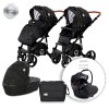 BABY STROLLER RIMINI + BAG FOREST GREEN & BLACK