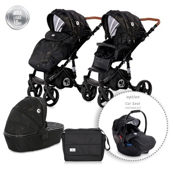 BABY STROLLER RIMINI + BAG FOREST GREEN & BLACK