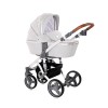 BABY STROLLER RIMINI + MAMA BAG GREY & BLACK DOTS