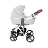 BABY STROLLER RIMINI + MAMA BAG GREY & BLACK DOTS