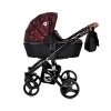 BABY STROLLER RIMINI + MAMA BAG RUBY RED & BLACK