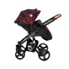 BABY STROLLER RIMINI + MAMA BAG RUBY RED & BLACK