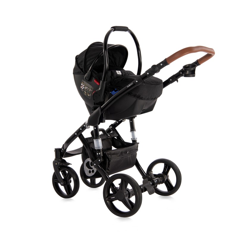 BABY STROLLER RIMINI + MAMA BAG RUBY RED & BLACK