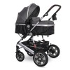 BABY STROLLER LORA STEEL GREY + MAMA BAG