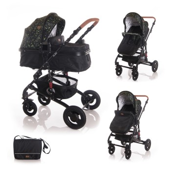 BABY STROLLER ALBA BLACK CIRCLES