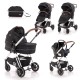 BABY STROLLER ANGEL BLACK 3 IN 1 BABY STROLLER ANGEL BLACK 3 IN 1