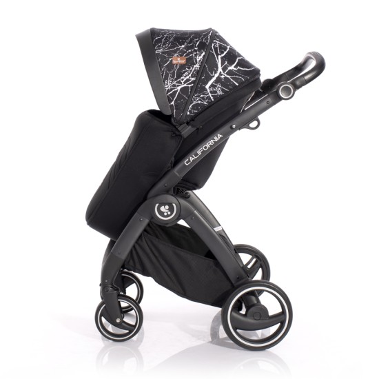 BABY STROLLER CALIFORNIA BLACK MARBLE BABY STROLLER CALIFORNIA BLACK MARBLE
