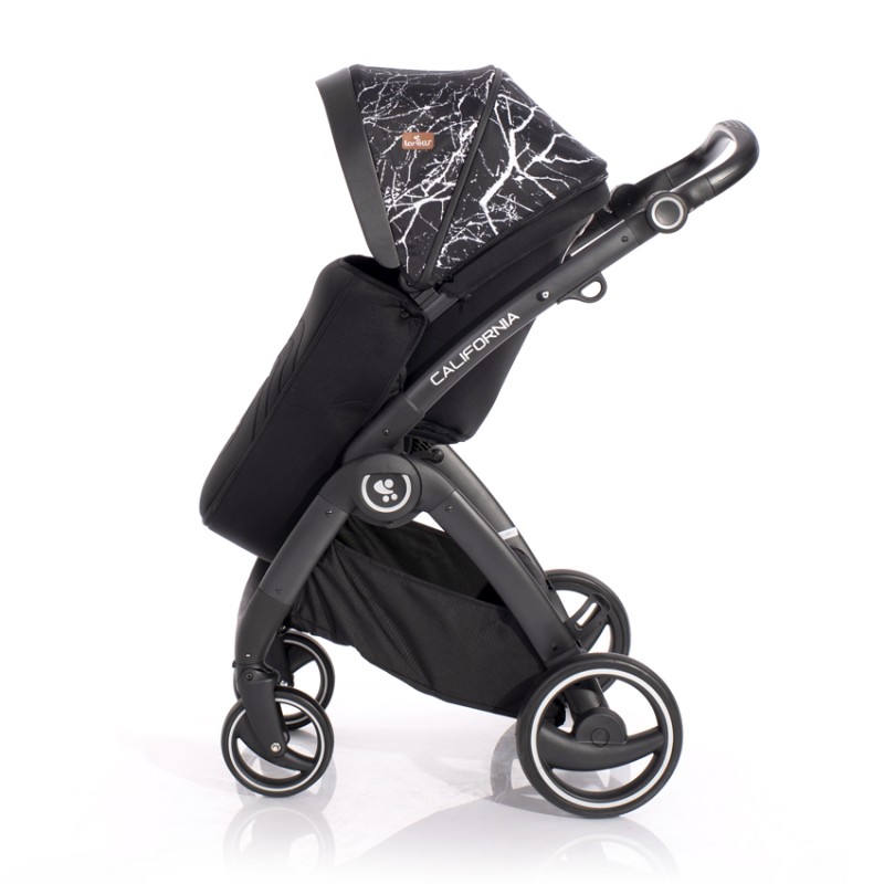 BABY STROLLER CALIFORNIA BLACK MARBLE