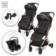 BABY STROLLER MYLA BLACK BABY STROLLER MYLA BLACK