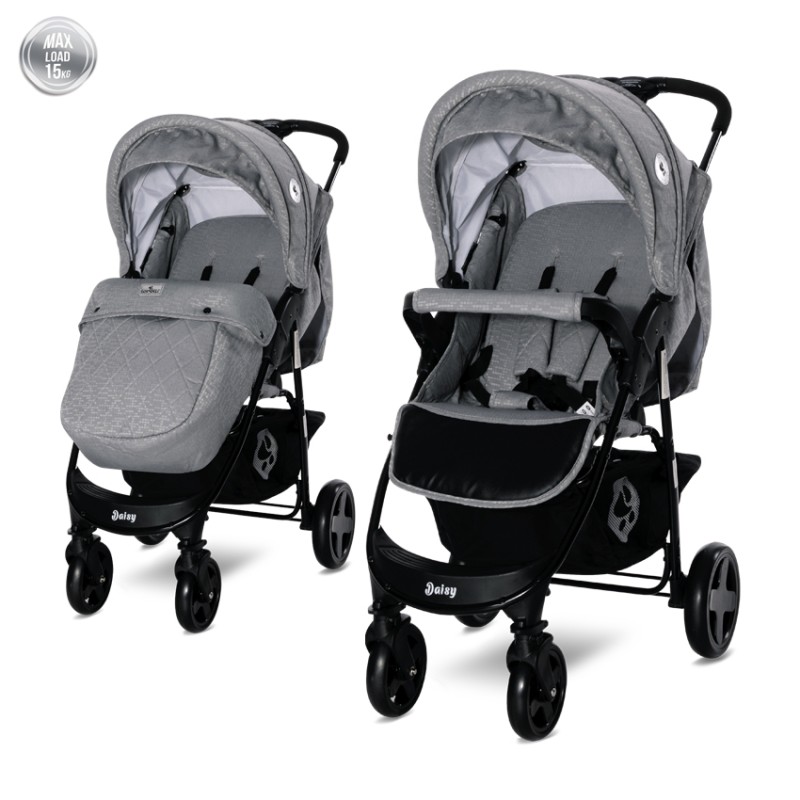 STROLLER DAISY BASIC COOL GREY+FOOTCOVER