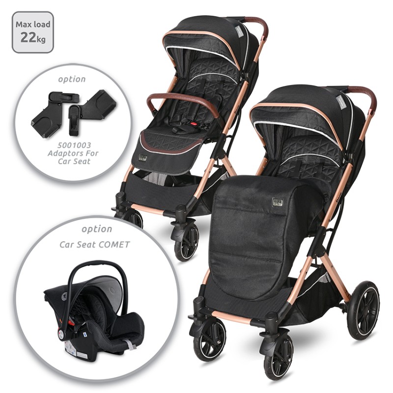 BABY STROLLER STORM LUXE BLACK