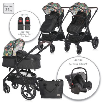 BABY STROLLER VIOLA TROPICAL FLOWERS