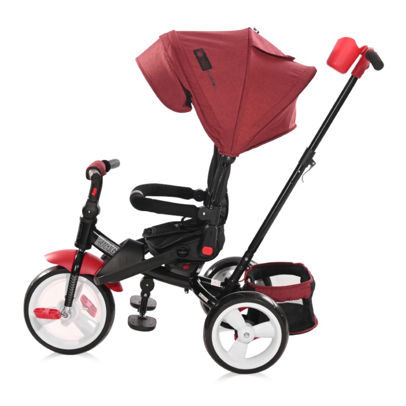 CHILDREN TRICYCLE JAGUAR RED & BLACK LUXE
