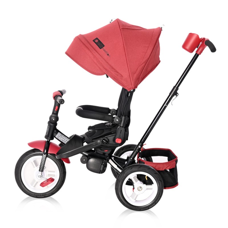 CHILDREN TRICYCLE JAGUAR AIR RED & BLACK LUXE