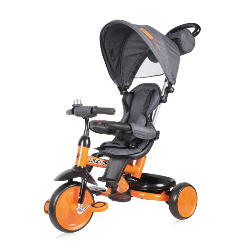 CHILDREN TRICYCLE LUCKY CREW BLACK&ORANGE