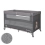 BABY COT UP AND DOWN WITH FOLDABLE SIDE COOL GREY