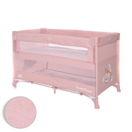 BABY COT UP AND DOWN MELLOW ROSE SLEEPING ANIMALS