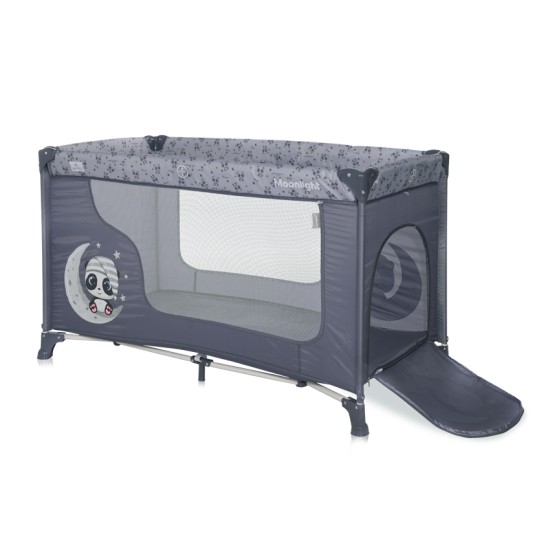 BABY COT MOONLIGHT 1 LAYER COOL GREY PANDAS BABY COT MOONLIGHT 1 LAYER COOL GREY PANDAS