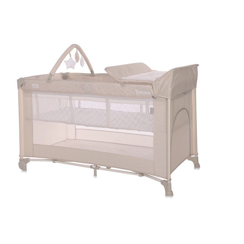 BABY COT TORINO 2 LAYERS PLUS FOG STRIPED ELEMENTS