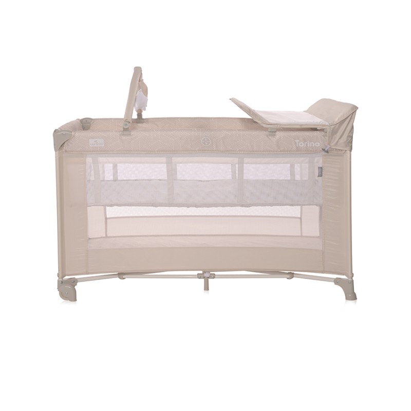 BABY COT TORINO 2 LAYERS PLUS FOG STRIPED ELEMENTS