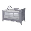 BABY COT TORINO 2LAYERS PLUS GREY STRIPED ELEMENTS