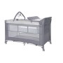 BABY COT TORINO 2LAYERS PLUS GREY STRIPED ELEMENTS