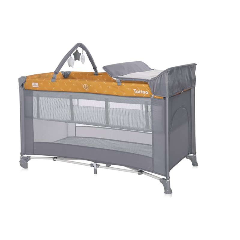 BABY COT TORINO 2 LAYERS PLUS LEMON CURRY FLORAL