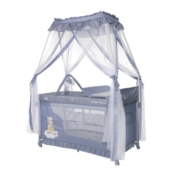 BABY COT MAGIC SLEEP COOL GREY HIPPO